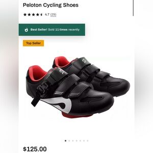Peloton Kids Sneakers - Black with Red Accents